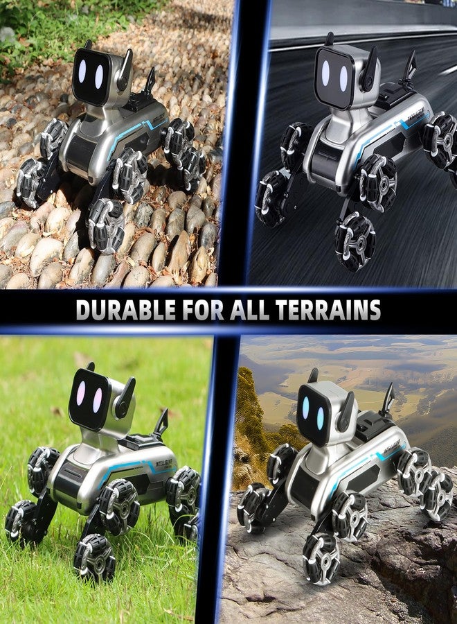 Rasout Robot Dog Toys RC Stunt Car for Kids Adults, 8WD Gesture Sensor Remote Control Cars with Light, Music, 2.4Ghz Remote Control Robot, Christmas Birthday Toy for 6 7 8 9 10 11 12 13 Boys Girls Kid - Image 5